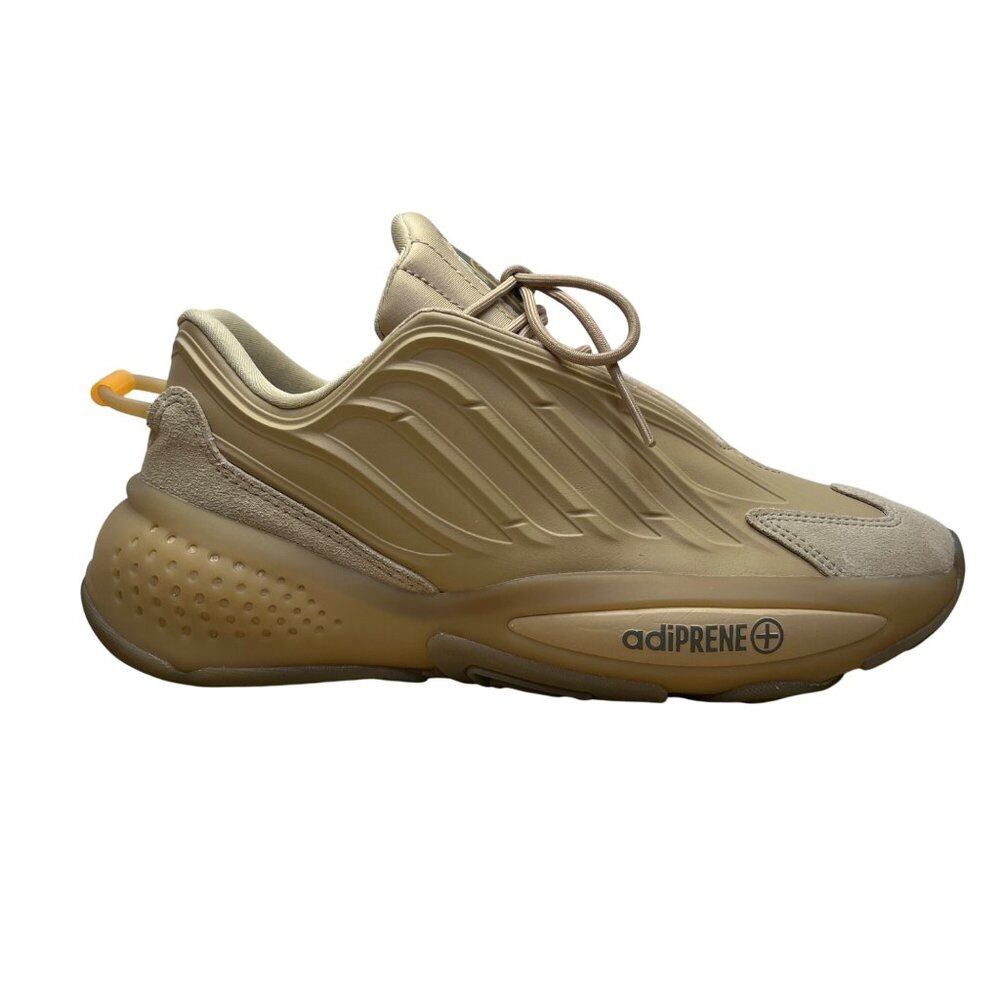 Adidas Mens Pale Nude Suede And Rubber Lace-Up Adiprene+ Ozrah Sneakers Size 7.5